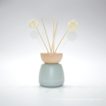 Aromatic Color Bottle Reed Diffuser with Wood Lid